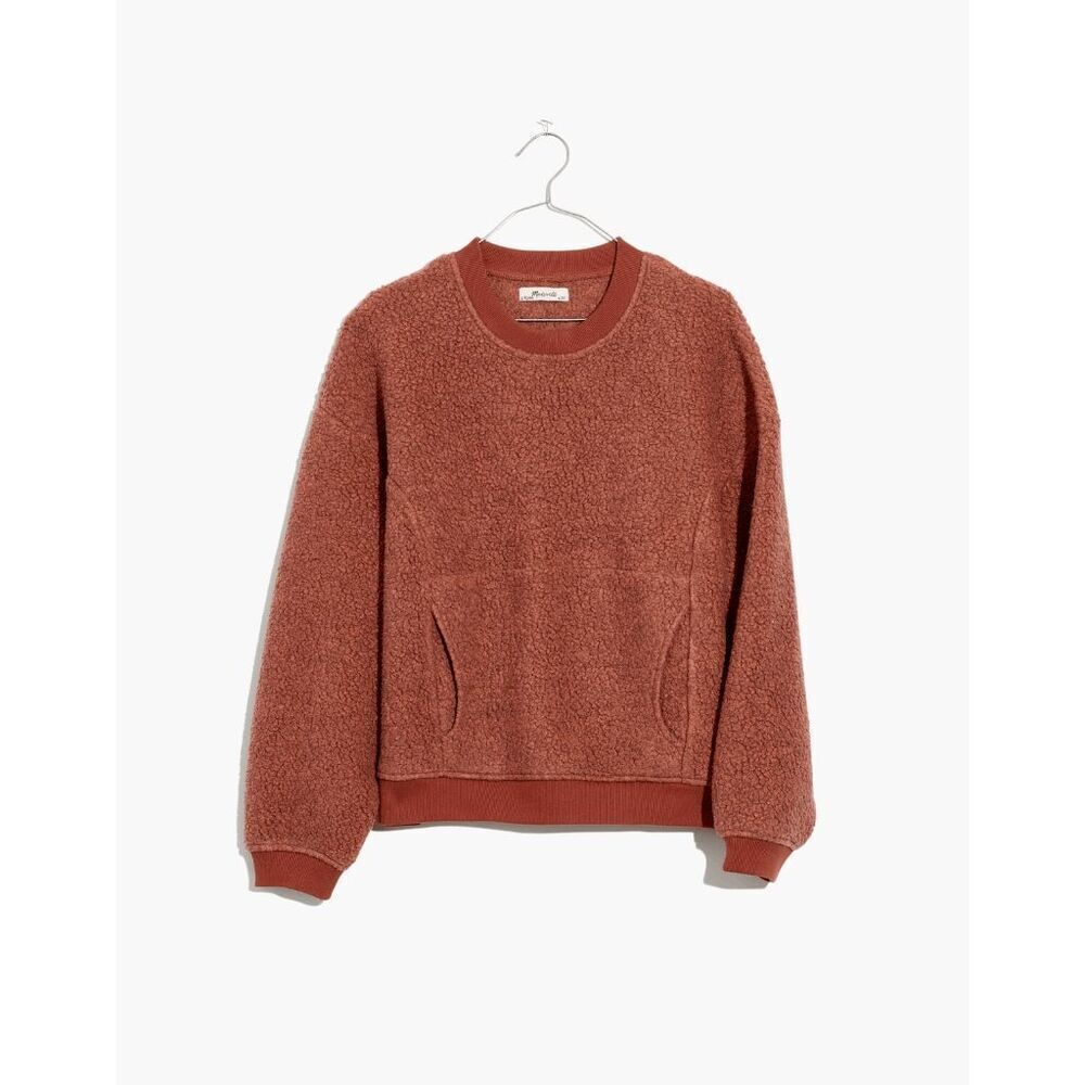 Madewell Heather Sweet Dahlia Polartec Fleece Crewneck Sweatshirt Women's Medium
